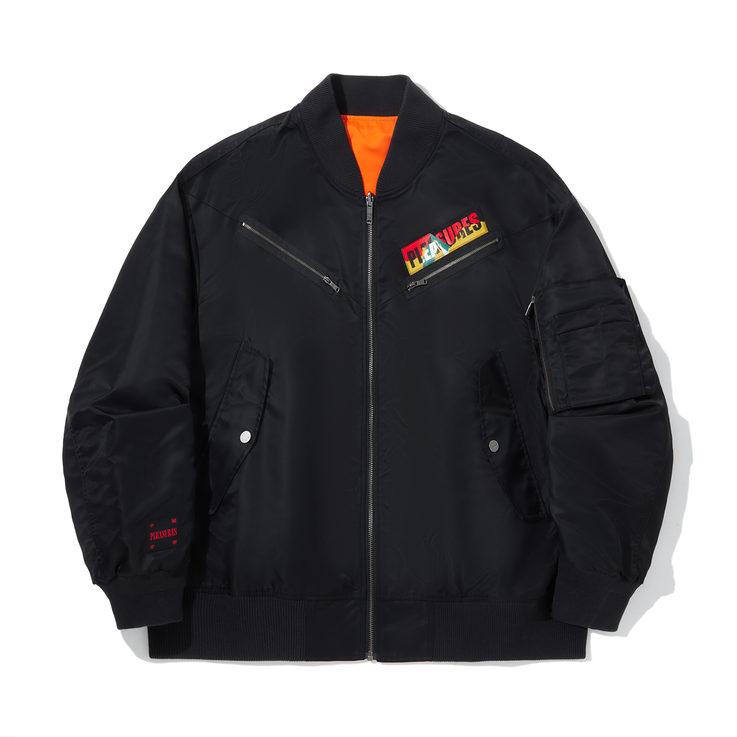 Li-Ning PLEASURES Skateboarding Logo Print Breathable Loose Zip Jacket Black Men’s AFDUC67-1