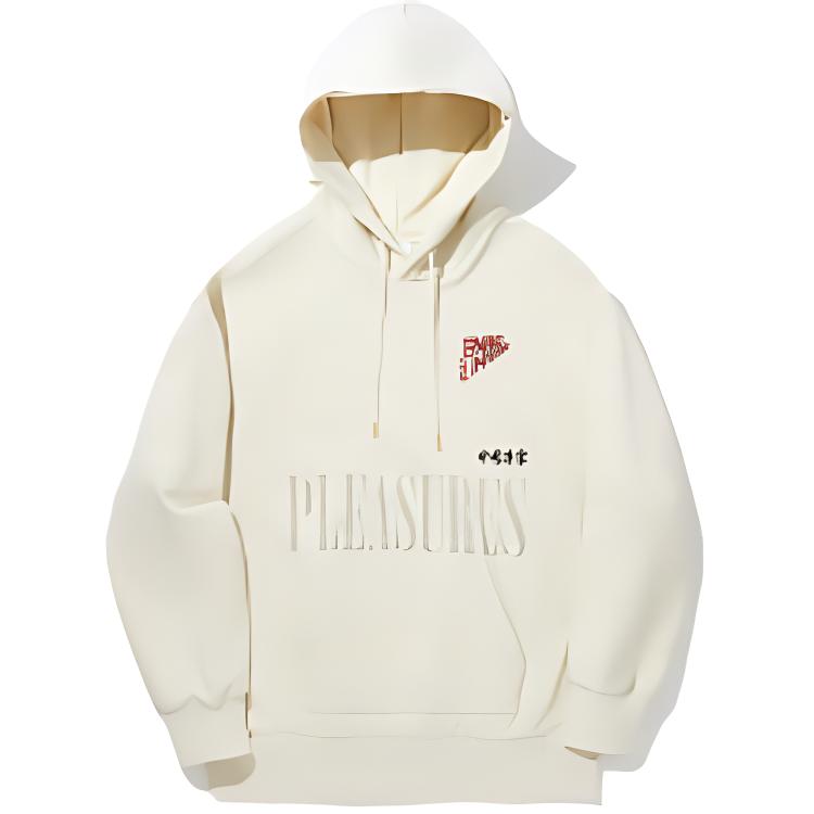 Li-Ning PLEASURES Skateboarding Oversized Pullover Sweatshirt Beige Unisex AWDUF35-1