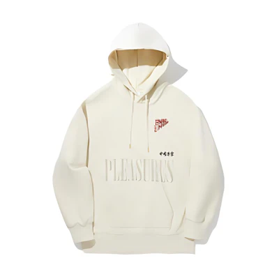 Li-Ning PLEASURES Skateboarding Oversized Pullover Sweatshirt Beige Unisex AWDUF35-1