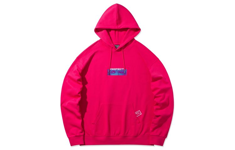 Li-Ning x QQ Dance Collab Loose Fit Hoodie Raspberry Red AWDQC37-1
