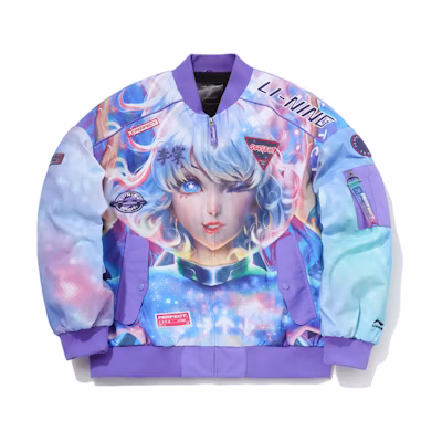Li-Ning QQ Dance Warm Fleece Loose Jacket Digital All-over Print Men’s AJDQ473-2
