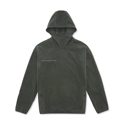 Li-Ning Soulland Fleece Knit Sweatshirt Green Mens Warm Loose Fit AWYS009-2