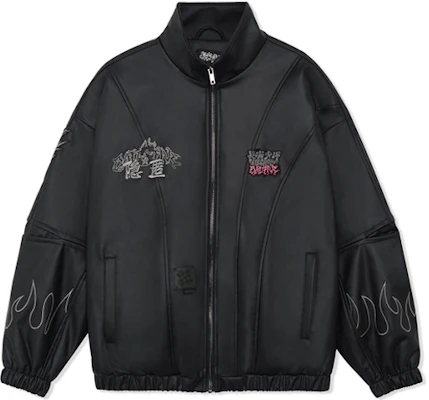 Chaqueta Negra Unisex Li-Ning x STA Group BADFIVE Chang''an Cartoon Ajuste Suelto AJDR526-1 Lookbook Chaqueta Negra Unisex Li-Ning x STA Group BADFIVE Chang''an Cartoon Ajuste Suelto AJDR526-1