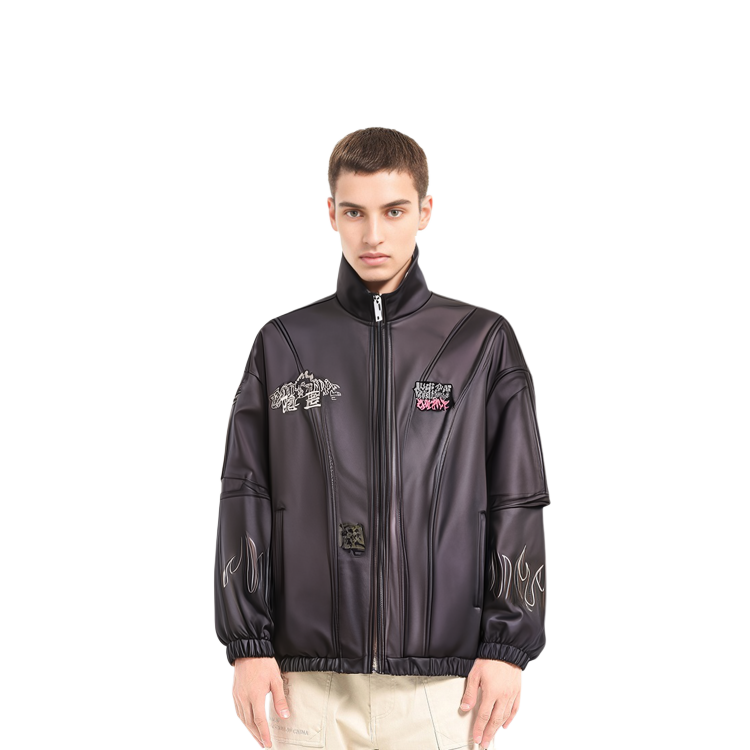 Details for Chaqueta Negra Unisex Li-Ning x STA Group BADFIVE Chang''an Cartoon Ajuste Suelto AJDR526-1