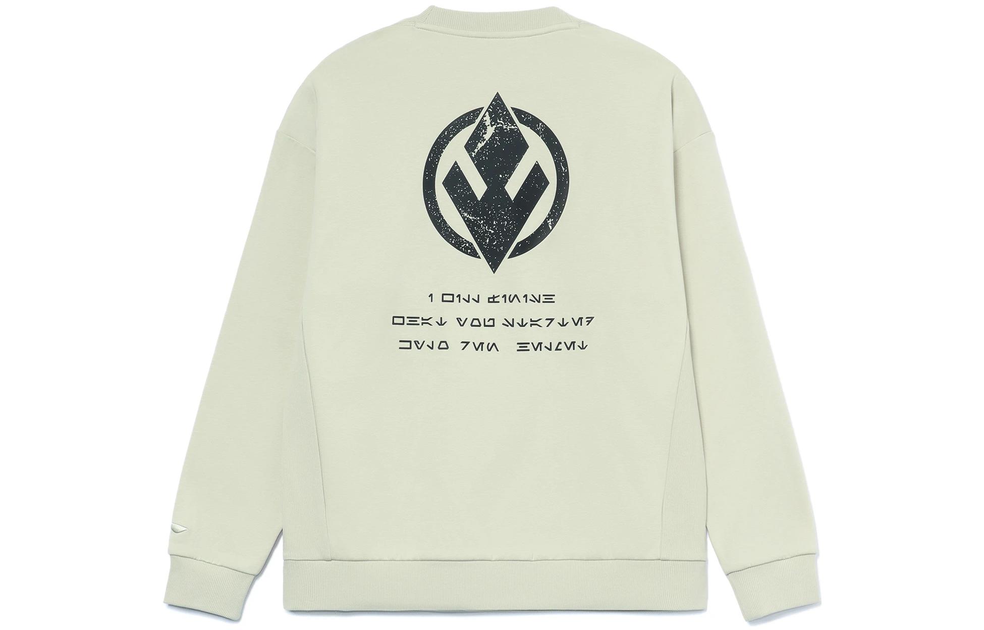 Li-Ning Star Wars Crewneck Sweatshirt Yellow/Grey Unisex Casualwear AWDRD57-4
