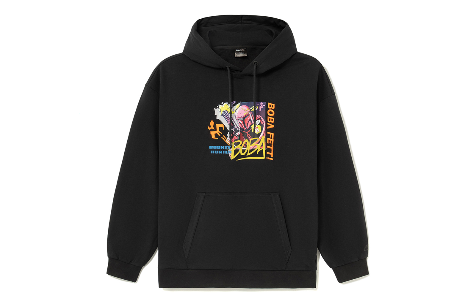 Li-Ning Star Wars Disney Black Cartoon Graphic Hoodie Unisex Pullover AWDS589-1