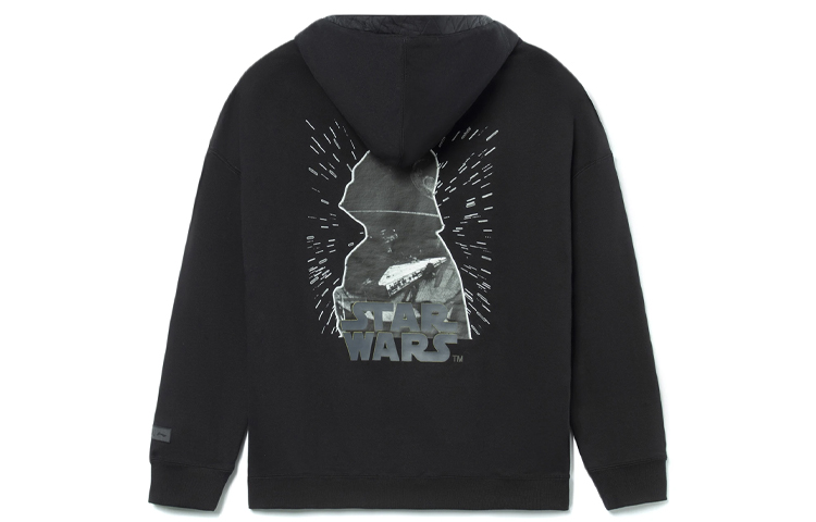 Li-Ning Star Wars Embroidered Oversized Hoodie Unisex Black AWDRA09-1
