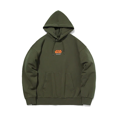 Li-Ning Star Wars Fleece Pullover Hoodie Deep Olive Green AWDQB37-2