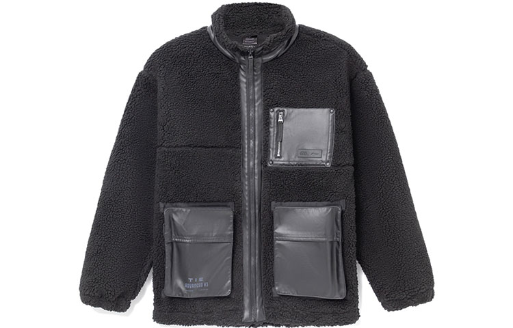 Li-Ning Star Wars Fleece Warm Loose Jacket Black AFDR773-1