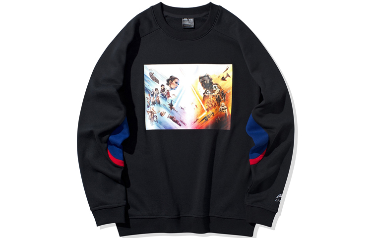 Li-Ning Star Wars Pullover Crewneck Sweatshirt Black (Unisex) AWDQ236-2