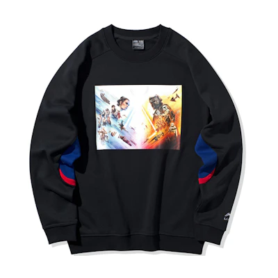 Li-Ning Star Wars Pullover Crewneck Sweatshirt Black (Unisex) AWDQ236-2