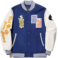 Li-Ning x Steven Harrington Graffiti Embroidered Jacket Blue White. AJMT301-2 Li-Ning x Steven Harrington Graffiti Embroidered Jacket Blue White. AJMT301-2