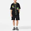 Shop Li-Ning x Steven Harrington Black Cartoon Embroidered Short-Sleeve Jacket AFDSC23-1