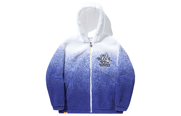 Li-Ning Steven Harrington Gradient Letter Zip Hoodie Unisex Blue White Gradient AWDTD05-2