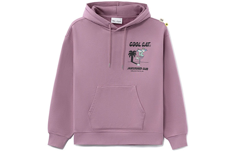 Li-Ning Steven Harrington Purple Graphic Skate Hoodie Unisex AWDRF79-1