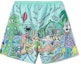 Lookbook 李寧 x Steven Harrington 綠色卡通印花滑板休閒短褲 AKSR735-1