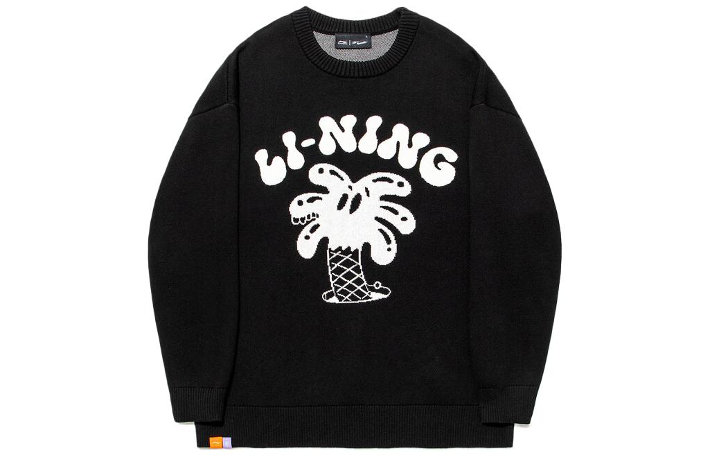 Li-Ning Steven Harrington Skateboard Crewneck Sweatshirt Black () AMBT243-1