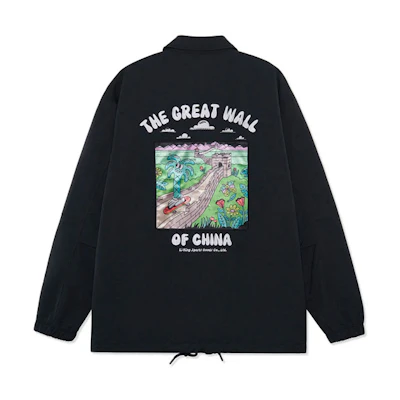 Li-Ning Steven Harrington Skateboarding Jacket Black Cartoon Logo Edition AFDRA03-3
