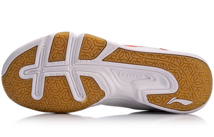 Purchase 李寧×Tructure ソフト練習用バドミントンシューズ (白/オレンジ) AYTM031-7