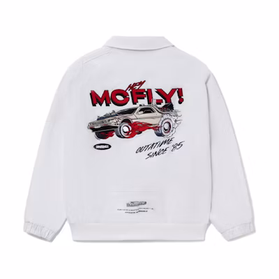 Li-Ning Universal Back to the Future Collab Logo Embroidered Jacket White AFDR831-2