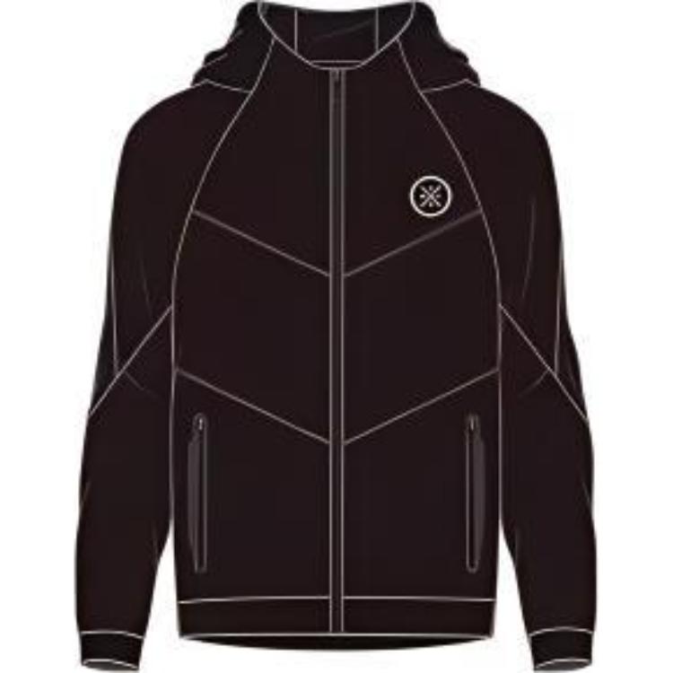 Li-Ning Wade Series Black Zip-Up Hoodie with Long Sleeves AWDT929-1