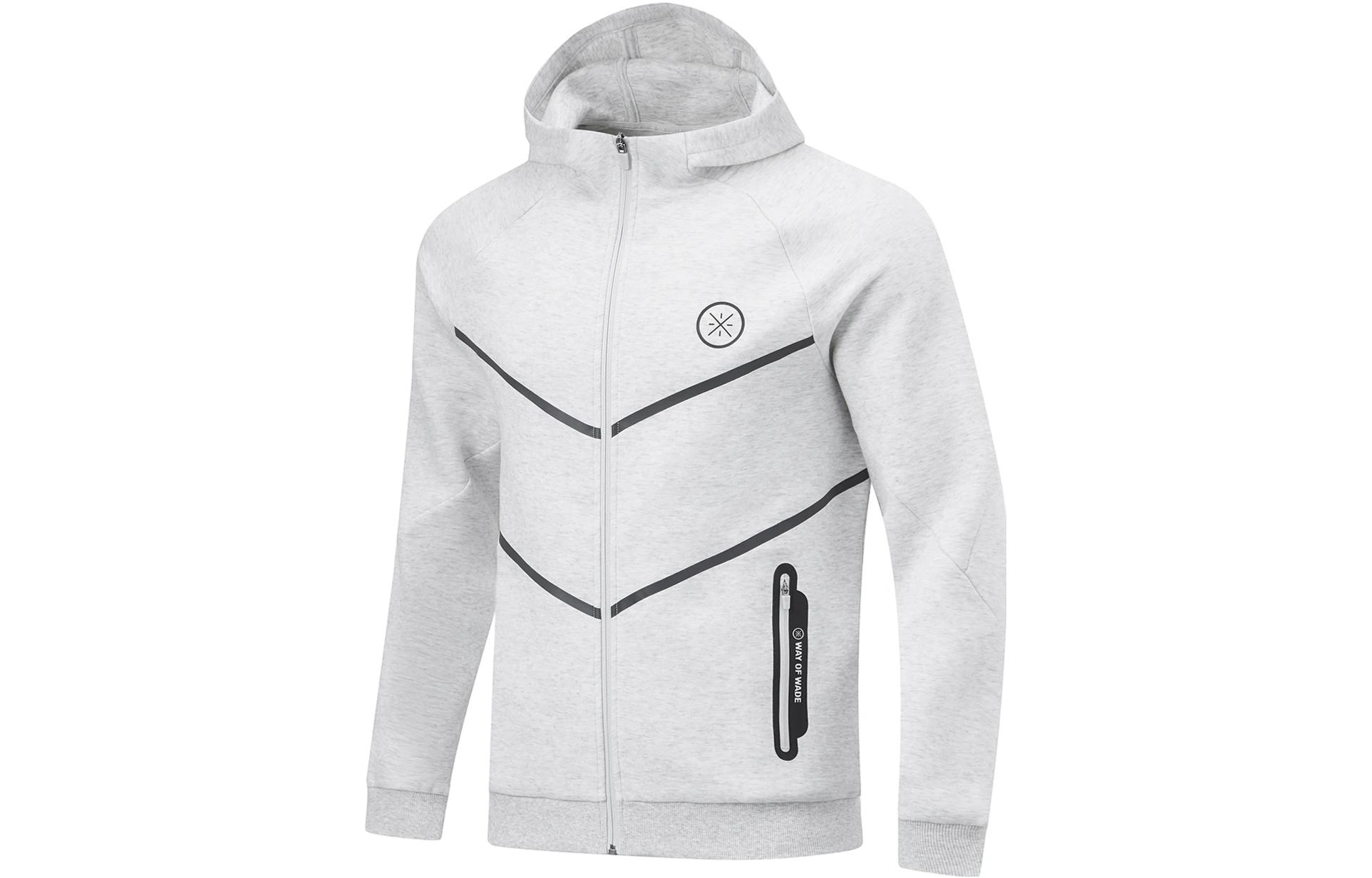 Li-Ning Wade Series Colorblock Hoodie Light Grey AWDT929-2