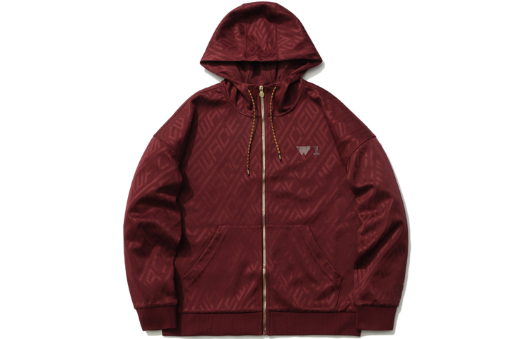 Li-Ning Wade Sports Fashion Full-Print Hoodie Truffle Red () AWDR109-2