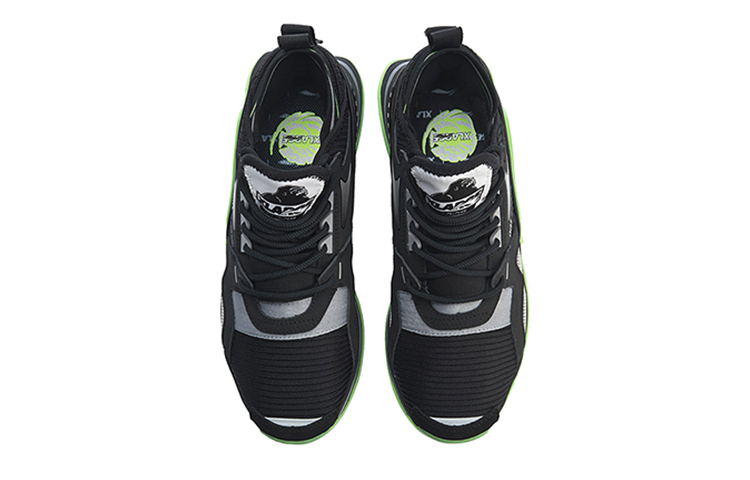 Lookbook 리닝 x 엑스라지 스타일리쉬 슈즈 &#x27;블랙 네온&#x27; AGLP095-2