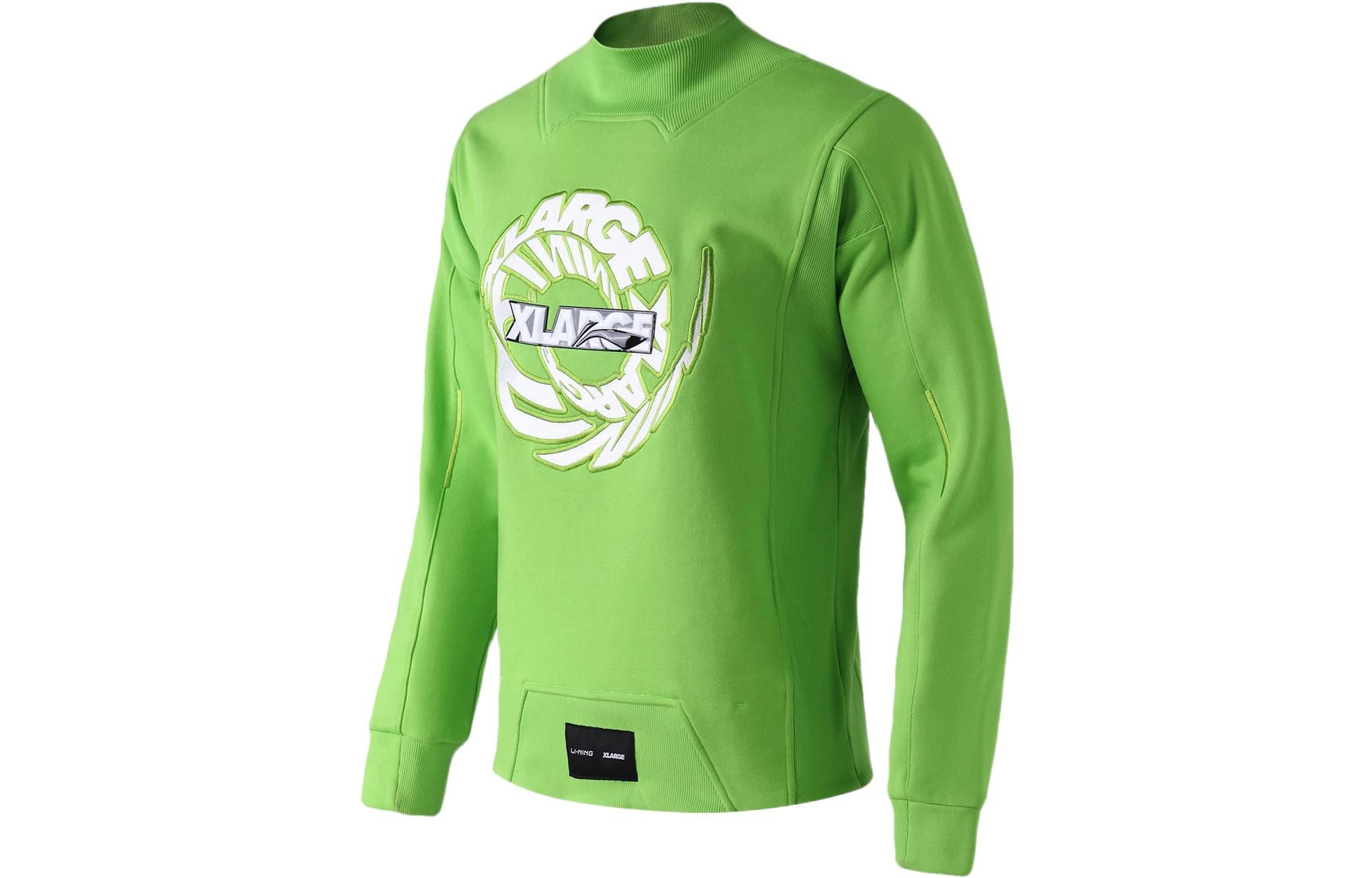 Li-Ning XLARGE Collab Fleece Pullover Hoodie with Embroidered Lettering - Men AWDND43-1