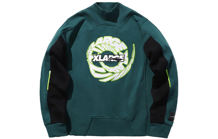 Li-Ning XLARGE Embroidered Logo Fleece Pullover Hoodie Ocean Blue AWDND43-3