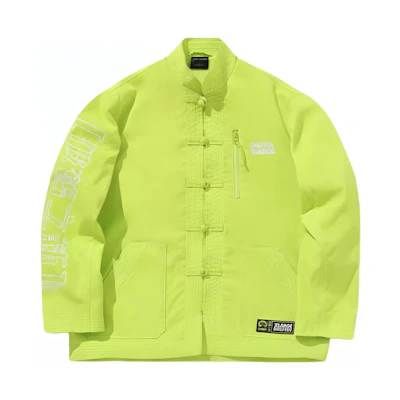 Li-Ning XLARGE Neon Green Casual Long Sleeve Collar Jacket AFDP491