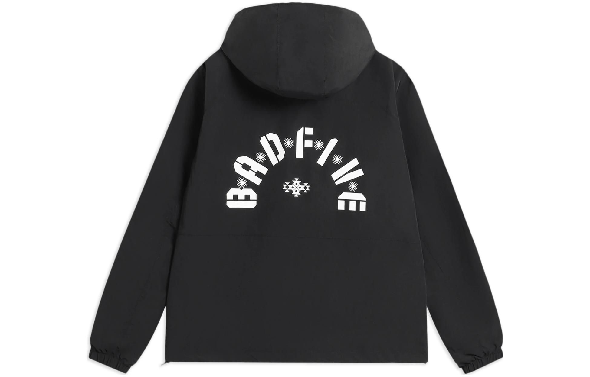 Li-Ning Xiao Zum Wing Letter Print Hoodie Jacket Black Mens AFDS065-2