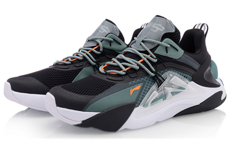 Lookbook Li-Ning XinHuo Sport Vrijetijdsschoenen ''Zwart Groen'' AGLQ059-6