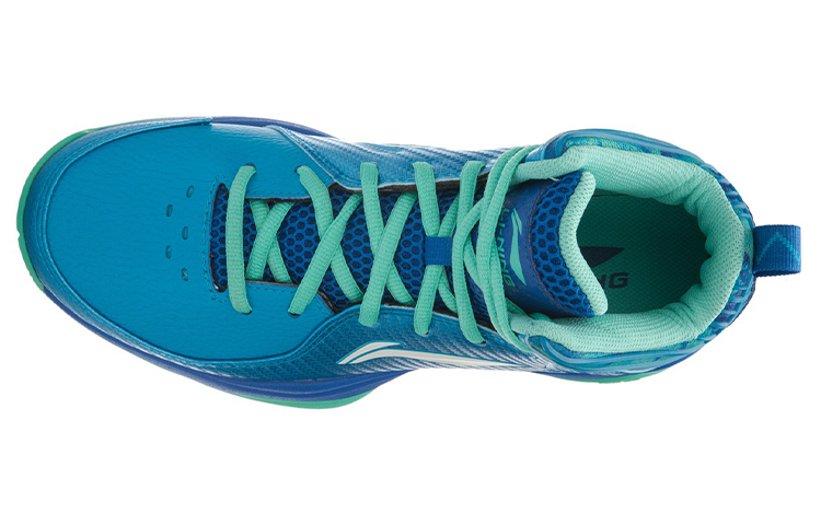 Lookbook Li-Ning Y Cloud High-Top Basketbal ''Seaside Blue'' ABPL027-2