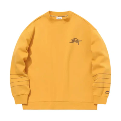Li-Ning Yellow Pullover Sweatshirt - Loose Fit Casual Sportswear AWDQ843-3
