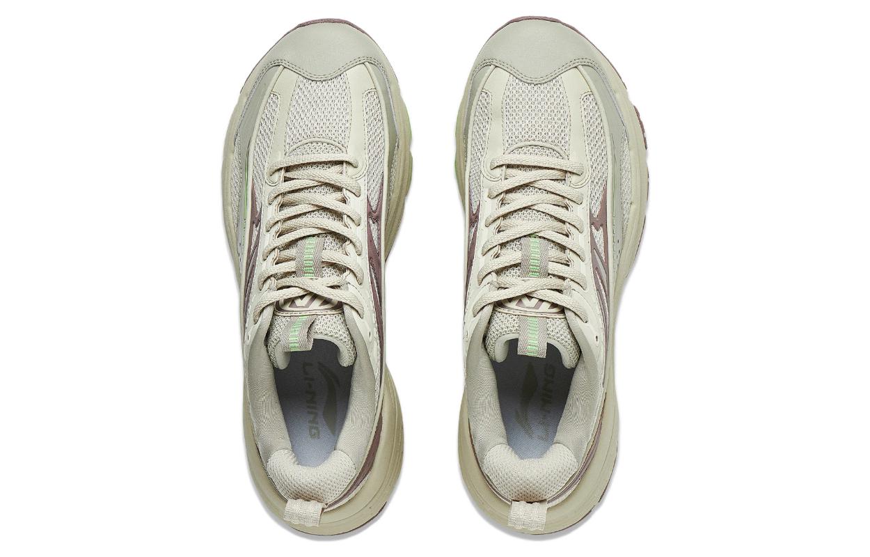 Shop LiNing李寧 羿星 百搭潮流 輕鬆舒適 透氣耐磨防滑 低幫 生活休閒鞋 男款 米色