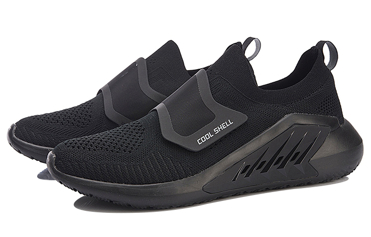 Lookbook Li-Ning Yixing 'Black Shock-Absorbing' Kasut Penyerapan Kejutan Hitam AGLN025-4