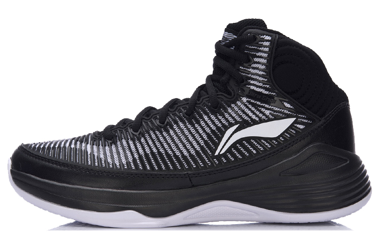 Li-Ning Yu Shu 3 High-Top Basketball Shoe 'Black White' ABPM015-4
