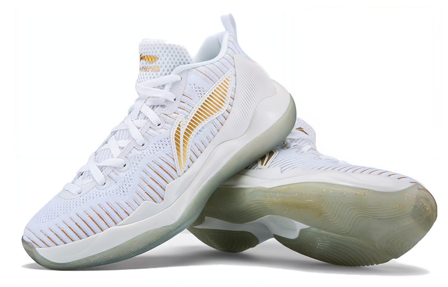 Shop Li-Ning Yu Shuai 11 'CBA PE White Gold' ABAM107-W