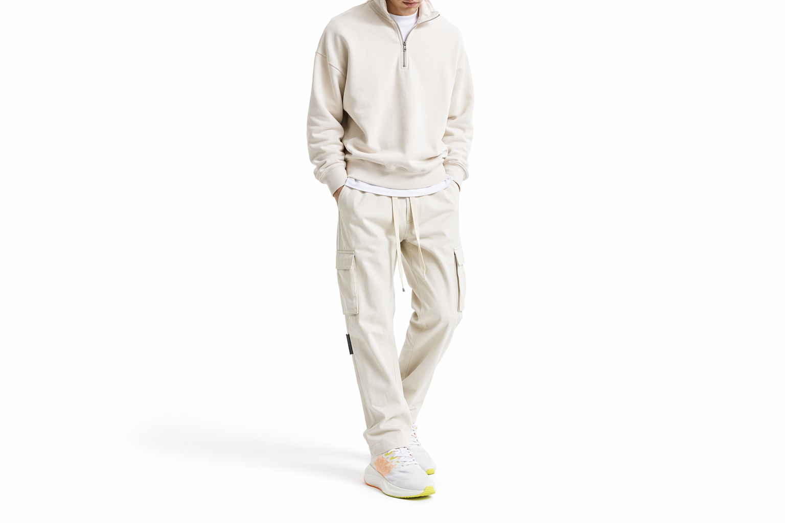 Order 리닝 웨잉 1.0 '화이트 네온 오렌지' ARHR127-1