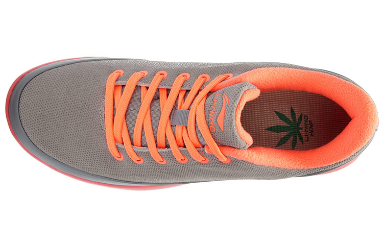Shop Li-Ning Yun Cushion Comfort Hardloopschoenen ''Grijs Oranje'' ACGJ052-2