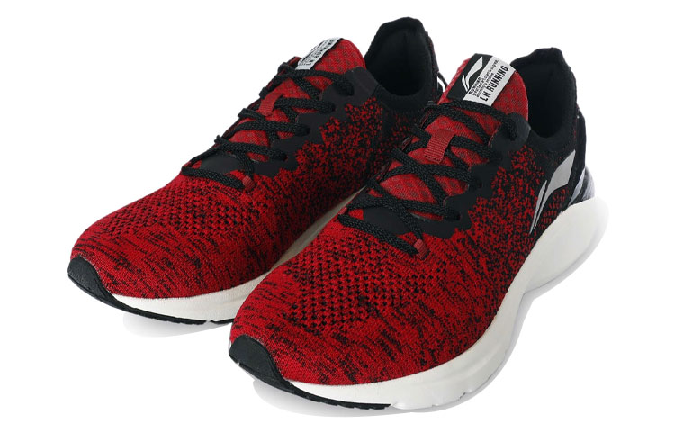 Lookbook Li-Ning Yun Que Knit Baskets Basses Running ''Rouge Noir'' ARHQ159-NV