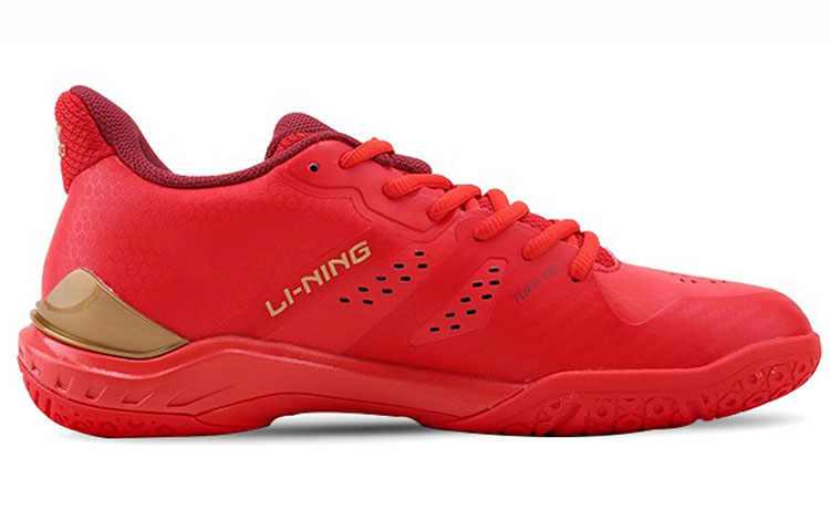 Order LiNing李寧 雲霆 防滑耐磨 專業羽毛球鞋 紅