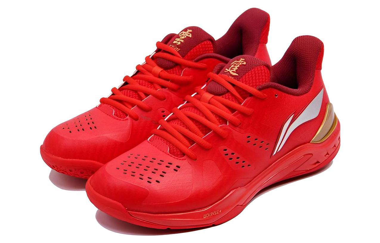 Lookbook LiNing李寧 雲霆 防滑耐磨 專業羽毛球鞋 紅