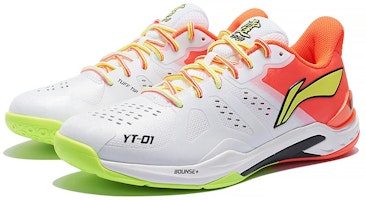 LiNing李寧 雲霆 緩震透氣羽毛球鞋 男女同款 白紅 Lookbook LiNing李寧 雲霆 緩震透氣羽毛球鞋 男女同款 白紅