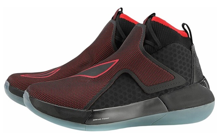 Order LiNing李寧 駕帥 12 耐磨透氣 低筒 實戰籃球鞋 男款 黑紅