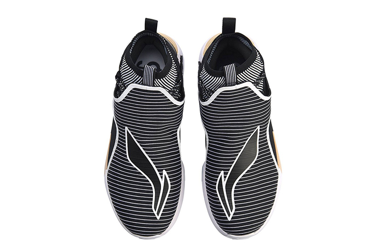 Shop 리닝 웨이스하이 12 하이탑 '블랙 골드' (Li-Ning Weishai 12 High-top 'Black Gold') ABAN049-2