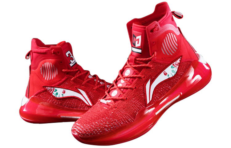 Order LiNing李寧 駕帥 13 羚羊 防滑耐磨 高筒 籃球鞋 男款 紅色