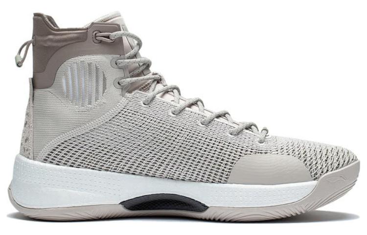 Order 李宁 驭帅13䨻 沙鹰 一体織 回彈輕便 防滑耐磨 高幫 籃球鞋 灰色