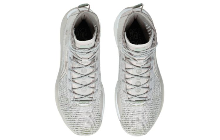 Shop 李宁 驭帅13䨻 沙鹰 一体織 回彈輕便 防滑耐磨 高幫 籃球鞋 灰色